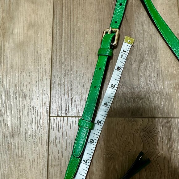 Michael Kors Green Pebbled Leather Crossbody Bag – Very Good Condition - Picture 14 of 16